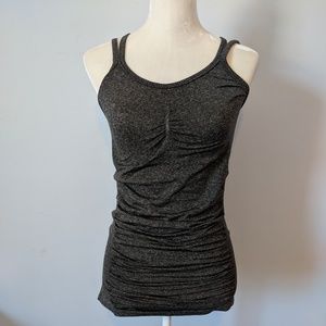 CALIA S Long Tank Top X Strap Seamless Stretch